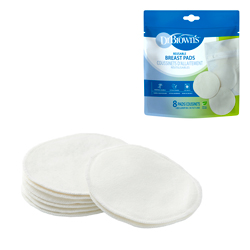 Washable Breast Pads, 8-Pack, Product & Package